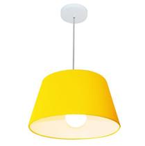 Lustre Pendente Cone Vivare Md-4039 Cúpula em Tecido 21/40x30cm - Bivolt