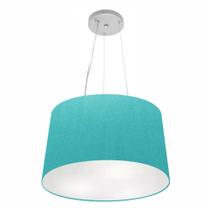 Lustre Pendente Cone Vivare Md-4153 Cúpula em Tecido 30/45x40cm - Bivolt