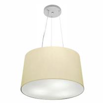 Lustre Pendente Cone Vivare Md-4153 Cúpula em Tecido 30/45x40cm - Bivolt