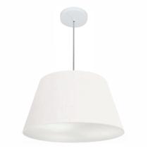 Lustre Pendente Cone Vivare Md-4248 Cúpula em Tecido 30/50x35cm - Bivolt