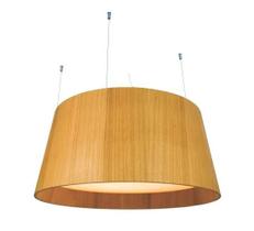 Lustre Pendente Cônico 62x23cm 5xE27 em Madeira Lustre Pendente Cônico 62x23cm 5xE27 em Madeira