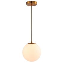 Lustre Pendente Cor Dourado Vidro Opaco Quarto Sala Cozinha Escritório INL99 Lustre Pendente Cor Dourado Vidro Opaco Quarto Sala Cozinha Escritório INL99