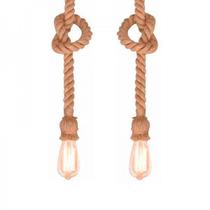 Lustre Pendente Corda Nordecor para 1 Lâmpada E27 Bivolt