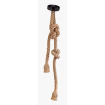 Lustre Pendente Corda para 2 Lâmpadas E27 Bivolt