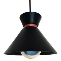 Lustre Pendente Cozinha Gourmet Balcão Alvorada Preto Cobre