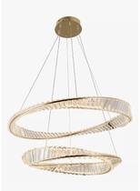 Lustre Pendente Crisltal K9 dois aros Perin e Bressan