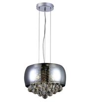 Lustre pendente cristal cuba fume