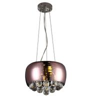 Lustre pendente cristal cuba rose