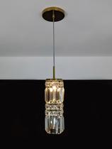Lustre Pendente Cristal Egípcio Redondo Dourado 466