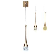 Lustre Pendente Cristal Gota 3 em 1 Iluminaçao Casa Sala de Estar Quarto Cabeceira Moderno Ambiente Luxo Residencial Comercial