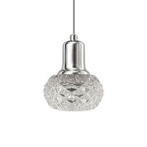 Lustre Pendente Cristal Pingente Redondo Bolinha Soquete G9 Vidro Cromado Lustre Pendente Cristal Pingente Redondo Bolinha Soquete G9 Vidro Cromado