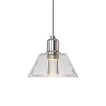 Lustre Pendente Cristal Pingente Triangular Soquete G9 Vidro Cromado
