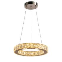 Lustre Pendente Cristal Redondo K9 Led 3em1 Nitrolux