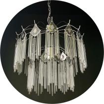 Lustre Pendente Cristal Vidro Para Sala/Quarto