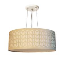 Lustre Pendente Cúpula Recorte Bege 50X15 3E27 Bivolt