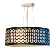 Lustre Pendente Cúpula Recorte Preto 40X15 2E27 Bivolt