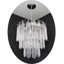 Lustre Pendente De Cristal Acrílico 42X75 Ac09