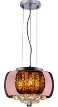 Lustre pendente de cristal legítimo-bacia 28 cm-rose gold - Dubai - Iluminação