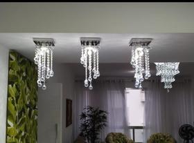 Lustre pendente de cristal vai montado+ led gu10 Lustre pendente de cristal vai montado+ led gu10