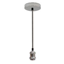 Lustre Pendente de Metal Parte Revestido Prata - Embuled Lustre Pendente de Metal Parte Revestido Prata - Embuled