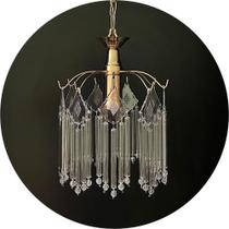 Lustre Pendente De Teto Cristal Vidro Sala/Quarto - Prmoção Lustre Pendente De Teto Cristal Vidro Sala/Quarto - Prmoção