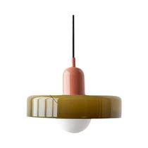 Lustre Pendente de Vidro - Estilo Nórdico Retrô com Lâmpada LED E27