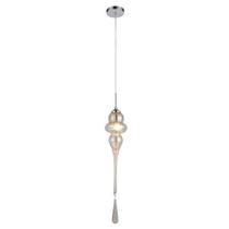Lustre Pendente de Vidro Organika 64,5cmx13cm Bella Iluminação
