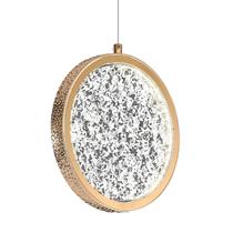 Lustre Pendente Dourado Cristal 1 Peça