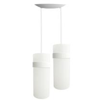 Lustre Pendente Duplo Luminária Cozinha Quarto Sala Branco Lustre Pendente Duplo Luminária Cozinha Quarto Sala Branco