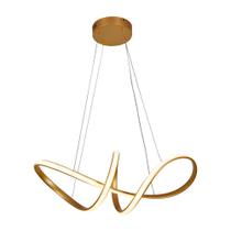 Lustre Pendente Elegance Twist LED 35W 3000/4000/6000K (Controle Remoto Incluso) 100-240V Alumínio ALI-1PE001 ALI