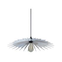 Lustre Pendente em Madeira Lightning Mini Branco