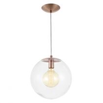 Lustre Pendente em Vidro Esfera 30cm Made Lustre Pendente em Vidro Esfera 30cm Made