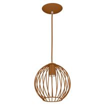 Lustre Pendente Esfera Bola Cobre 18x19 cm Sala Quarto Lustre Pendente Esfera Bola Cobre 18x19 cm Sala Quarto
