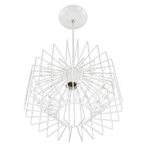 Lustre Pendente Esfera Kuhi Prisma Branco Sala Quarto Lustre Pendente Esfera Kuhi Prisma Branco Sala Quarto