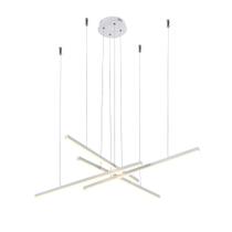 lustre pendente Fato Branco barra led moderno Bella GD009