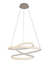 Lustre Pendente Flat Led 38w Moderno Alumínio Bivolt