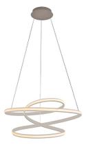 Lustre Pendente Flat Led 38w Moderno Alumínio Estrutura Branco 127/220v Lustre Pendente Flat Led 38w Moderno Alumínio Estrutura Branco 127/220v
