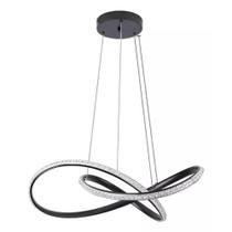 Lustre Pendente Flat Retorcido Led 50w Luminária