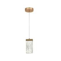 Lustre Pendente Gelo Derretendo Cristal Rose LED 7W 3000K Bivolt