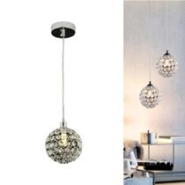 Lustre Pendente Globinho 1xG9 Aramado Cristal K9 Prata Bivolt