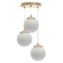 Lustre Pendente Globo 15 Jabuticaba Bola Vidro Monza Triplo