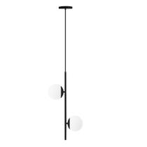 Lustre pendente globo 15 jabuticaba polônia preto fosco bf