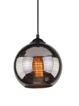 Lustre Pendente Globo Td 3018 Fumê E27 Bivolt Taschibra