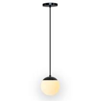 Lustre Pendente Globo Vidro 15 Fosco Jabuticaba Stuttgart Fl