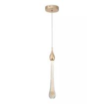 Lustre Pendente Gota Dourado 3W 3000K Bivolt Domum