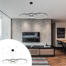 Lustre Pendente Grande luxo De Arco De Led 3k Lustre Pendente Grande luxo De Arco De Led 3k