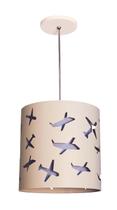 Lustre Pendente Infantil Aviões 25x25 Lustre Pendente Infantil Aviões 25x25