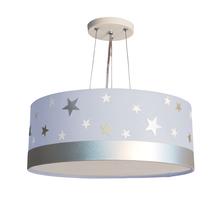 Lustre Pendente Infantil Estrelas Cúpula 40x15 2e27 Azul 2 em 1