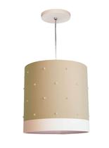 Lustre Pendente Infantil Pérolas - 25X25 Cáqui