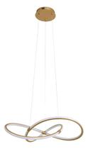 Lustre Pendente Infinity Dourado 40 watts 4000K Bivolt - Dubai